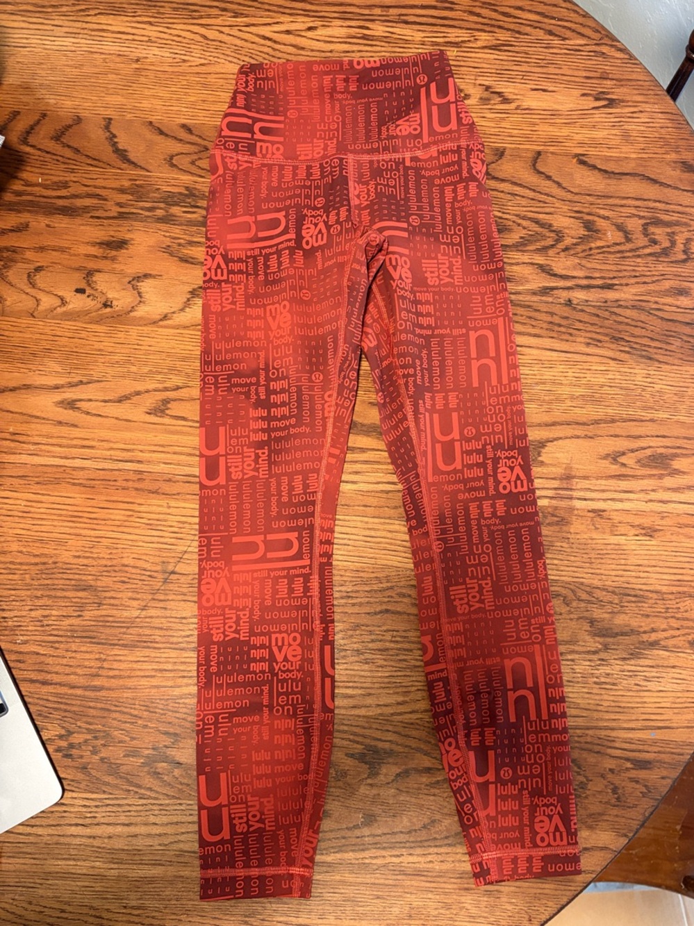 lululemon athletica Red Patterned Kids Leggings